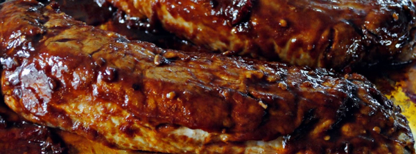Teriyaki pork, glazed pork roast, Pow Pow Pork