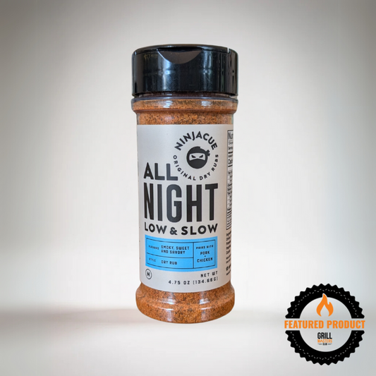 All Night Low & Slow Rub by Ninjacue (4.75 oz) - Perfect BBQ Rub
