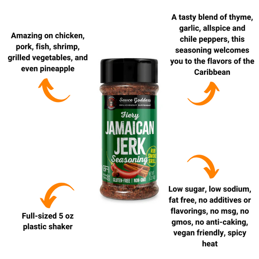 Fiery Jamaican Jerk Seasoning by Sauce Goddess (5 oz)