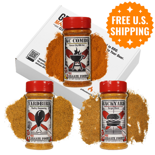 The Tailgate Foodie Signature Grilling Seasoning 3-Pack
