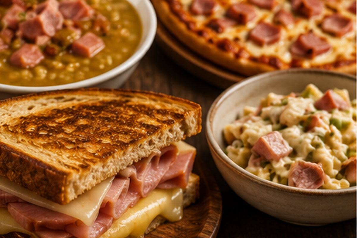 Variety of Dishes Showing Use of Leftover Smoked Ham