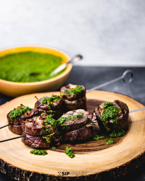 flank steak, steak pinwheels