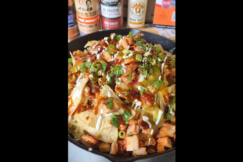 Honey BBQ Loaded Tailgate Nachos