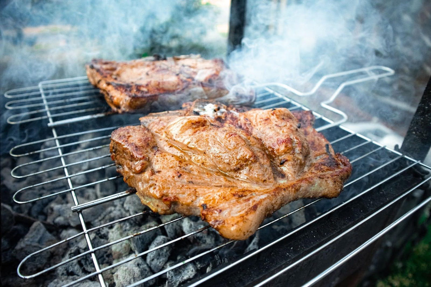 Smoked Pork Shoulder Steaks