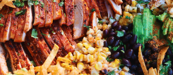 chicken salad, bbq chicken salad