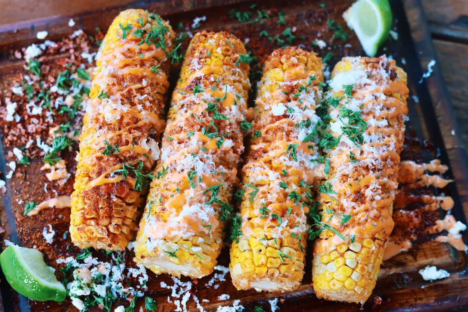 Tequila Lime Smoked Elote (Mexican Street Corn)