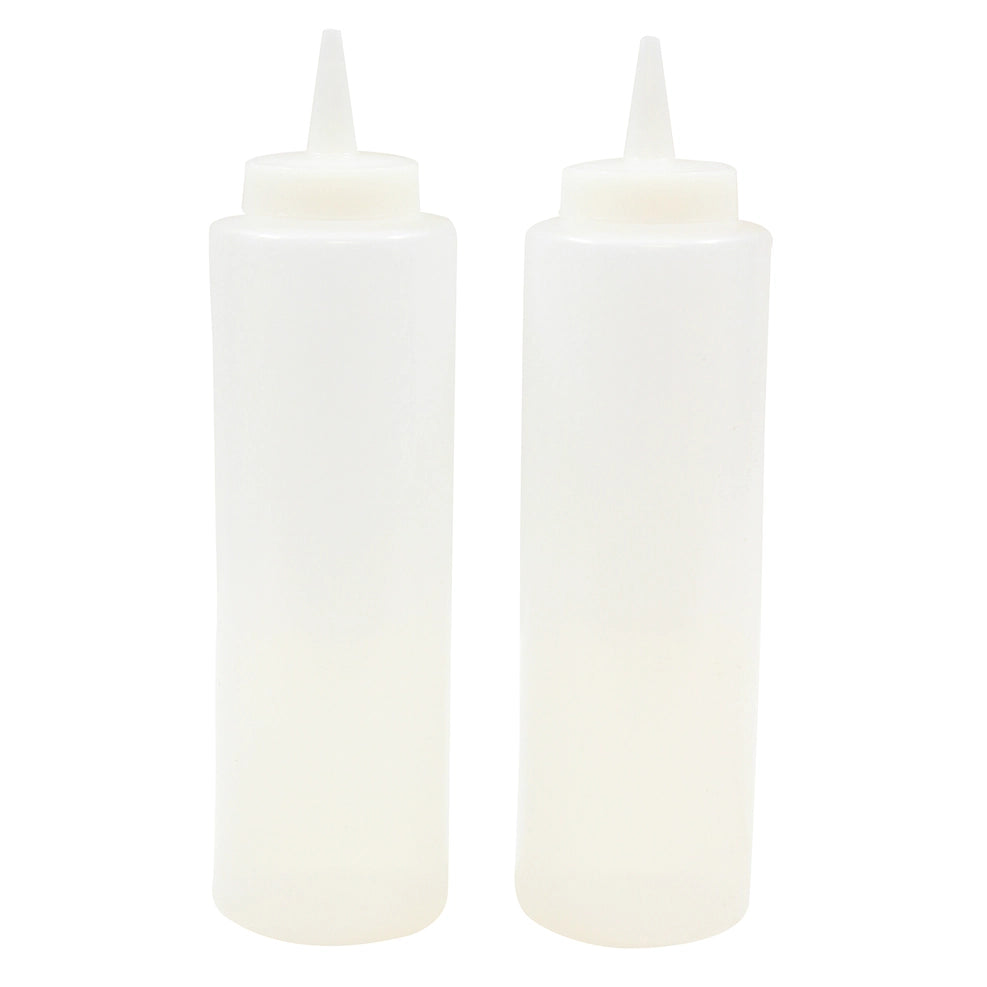 Flat Top Griddle Squeeze Bottles, 12 oz for Oil & BBQ Sauce (Set of 2)