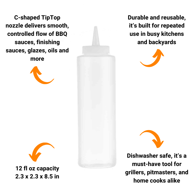 12 oz Plastic Squeeze Bottle by TableCraft