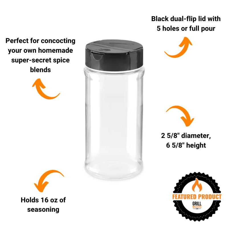 "Competition BBQ" DIY Rub Bundle: 7 Full-Size Spices + Reusable Shaker
