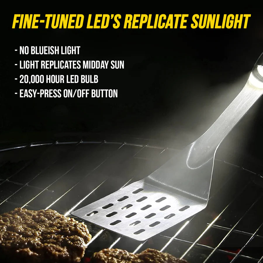 2-Piece LED Spatula & Smart Tongs Gift Set by Grillight