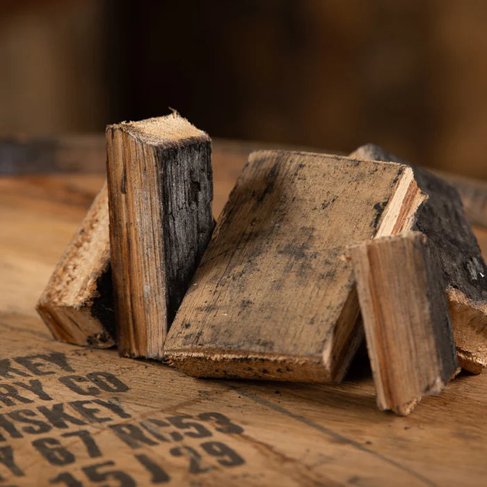 Closeup of Kentucky Bourbon Barrel BBQ Smoking Chunks