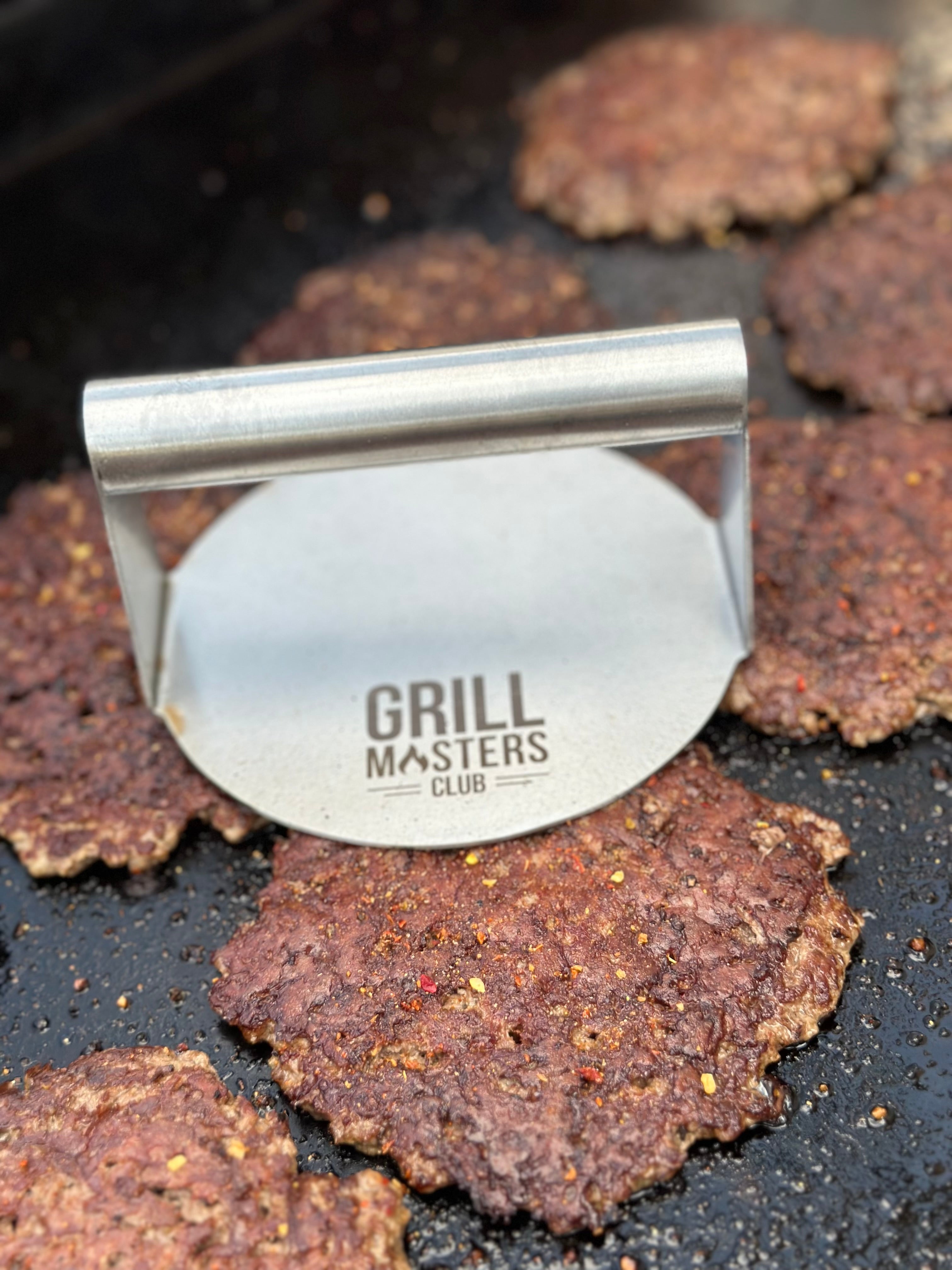 "Fiddle With The Griddle" Bundle: Reversible Cast Iron Griddle, Spatula, Burger Press, Spray Bottle & More