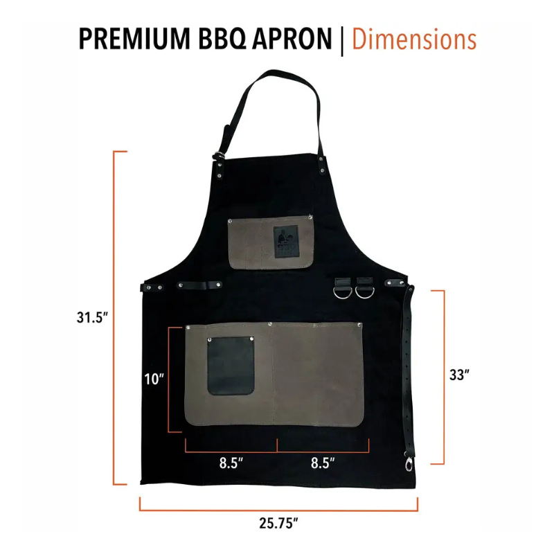Master of the Pit Bundle: Leather Apron, Grilling Gloves & Meat Swadl Resting Blanket