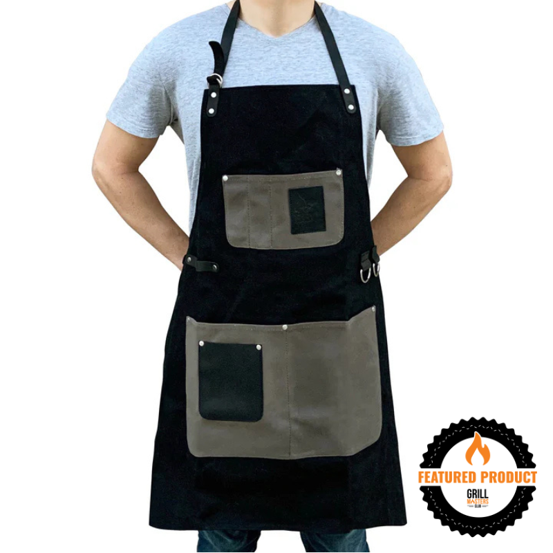 Master of the Pit Bundle: Leather Apron, Grilling Gloves & Meat Swadl Resting Blanket