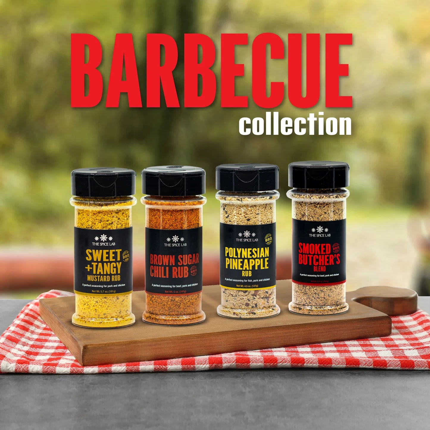 Barbecue Seasoning Collection (4-Pack) by The Spice Lab