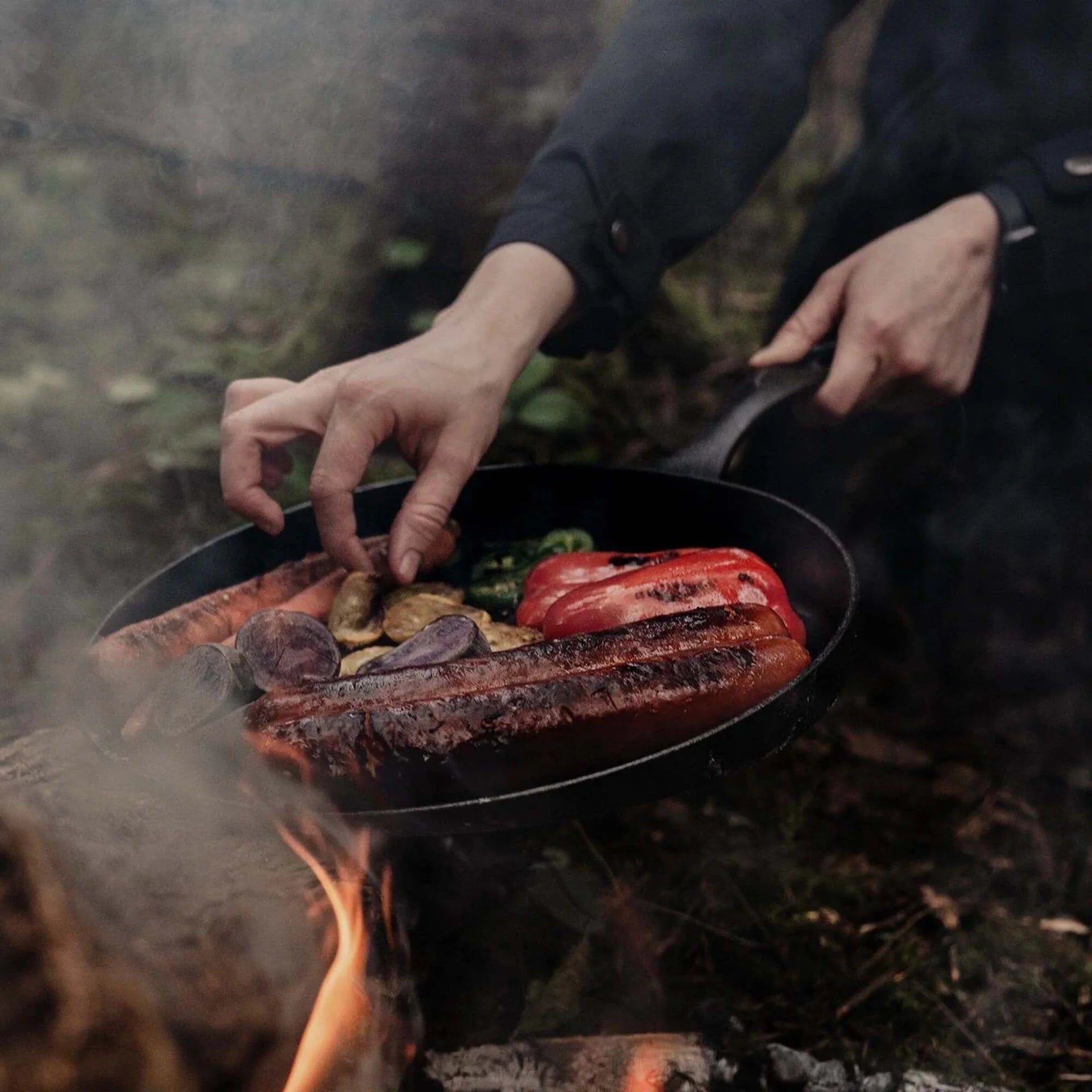 12" Cast Iron Skillet Griddle by Barebones