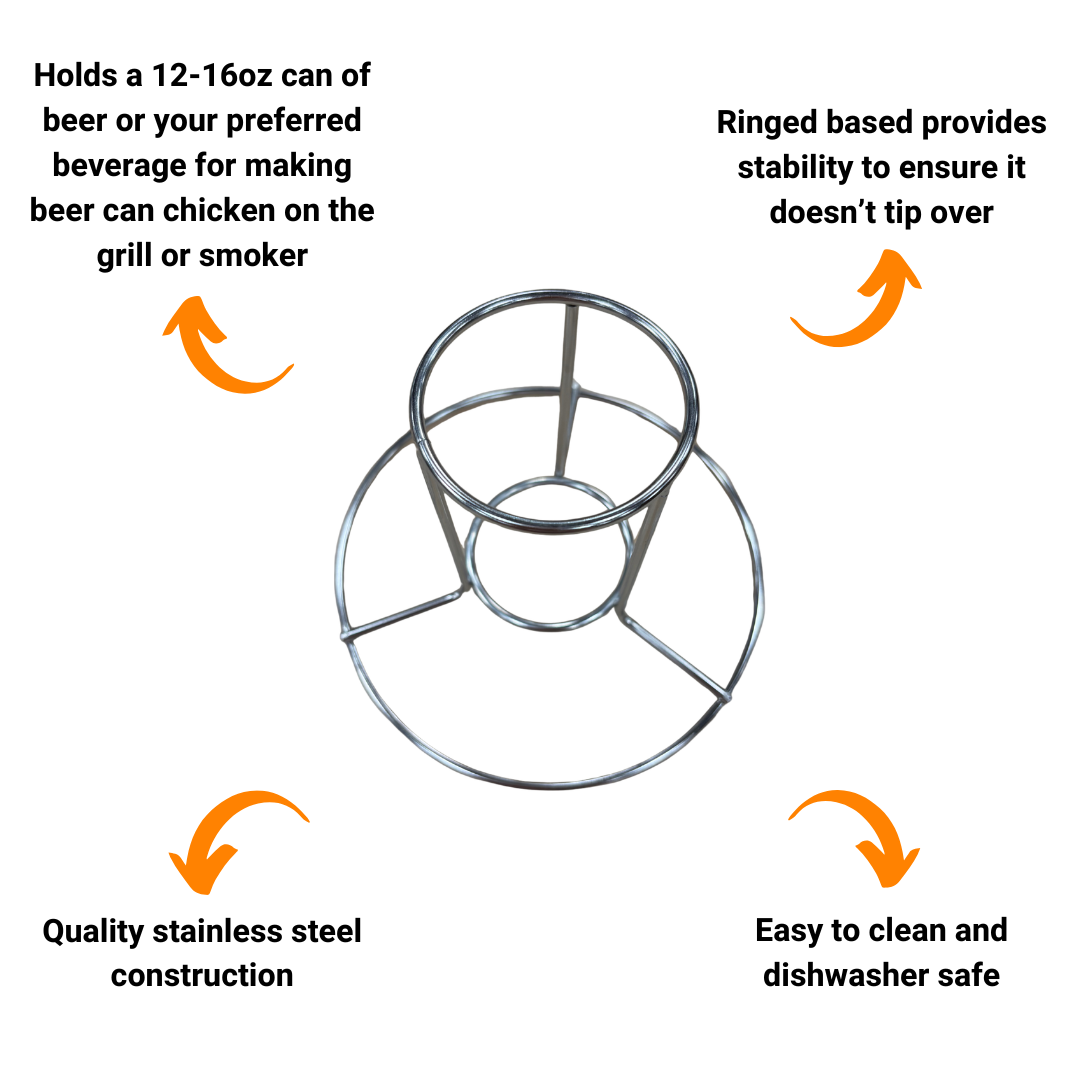 Stainless Steel Beer Can Chicken Stand