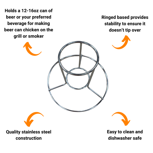 Stainless Steel Beer Can Chicken Stand