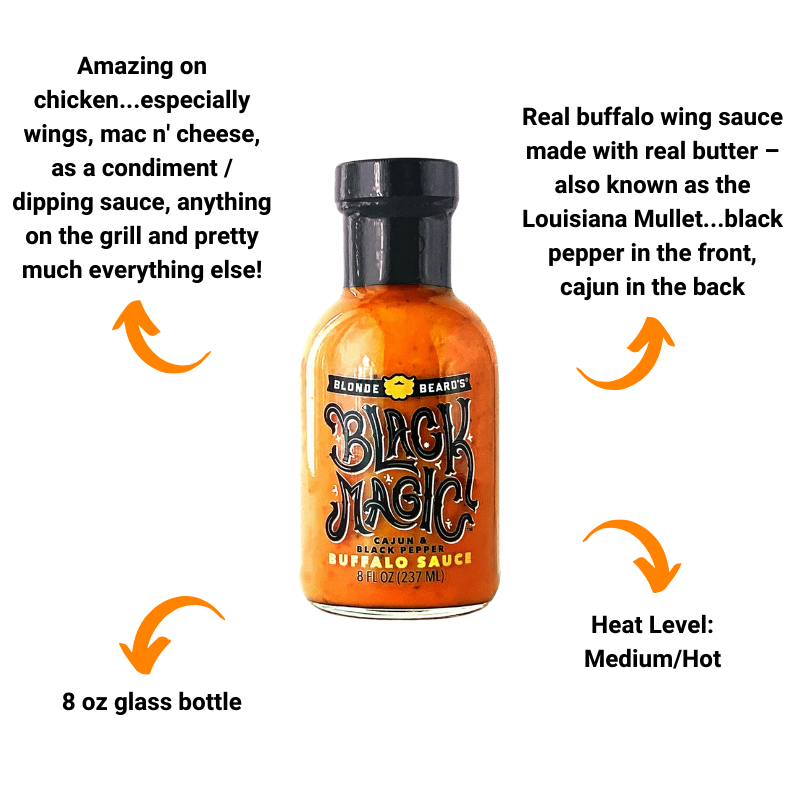 Blonde Beard's Black Magic Buffalo Sauce (8 oz)