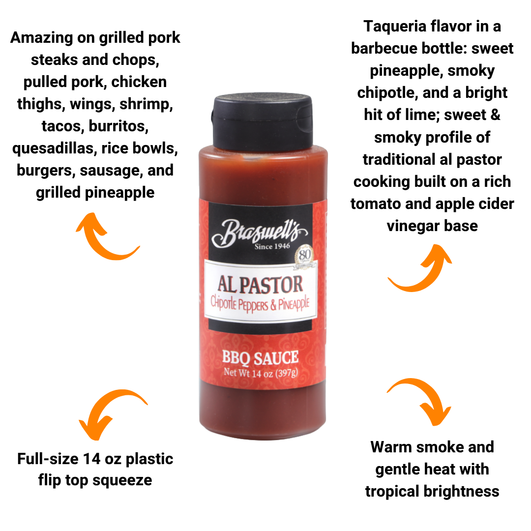 Braswell's Al Pastor BBQ Sauce (14 oz)
