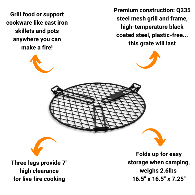 Circular Fire Pit Grill Grate by Barebones