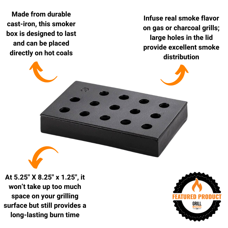Griller's Paradise Bundle: Prep Tub + Cast Iron Smoker Box + 2 Bags Wood Chips