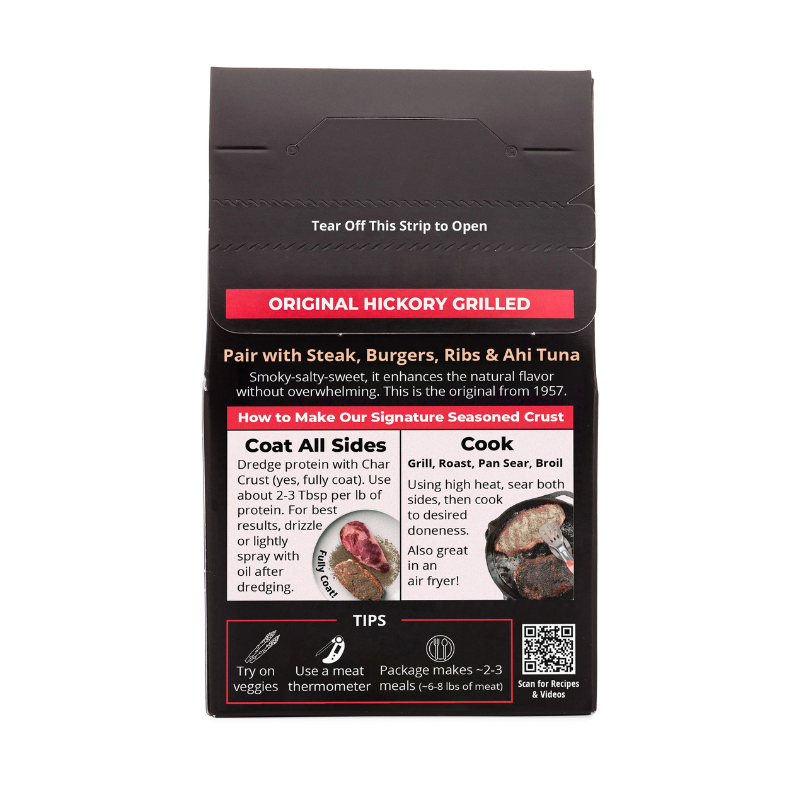 Original Hickory Grilled Seasoning by Char Crust (4 oz)