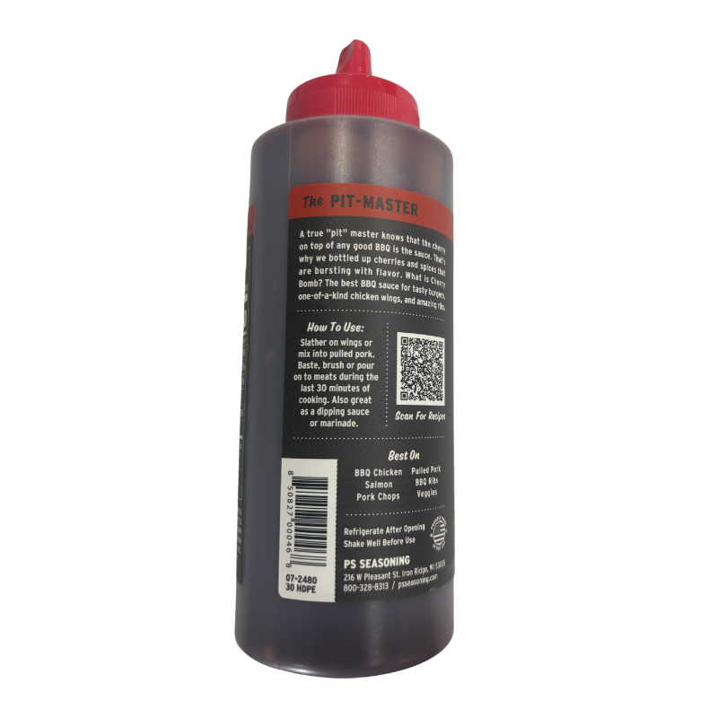 Cherry Bomb BBQ Sauce by PS Seasoning (15.8 oz)