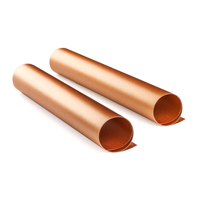 Non-Stick Copper Grill Mats by The BBQ Butler (13" x 15.75" 2-Pack)