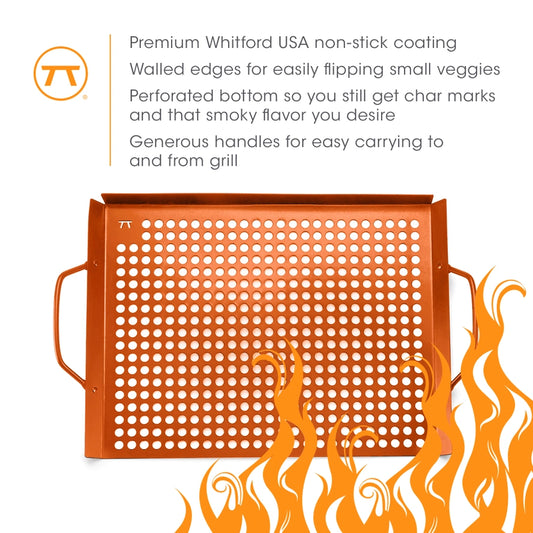 Outset Copper Non-Stick Grilling & BBQ Grids (2-pack)
