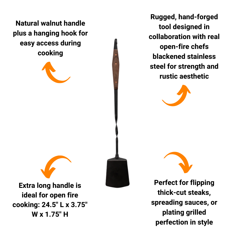 Extra-Long Cowboy Grill Spatula by Barebones (24")