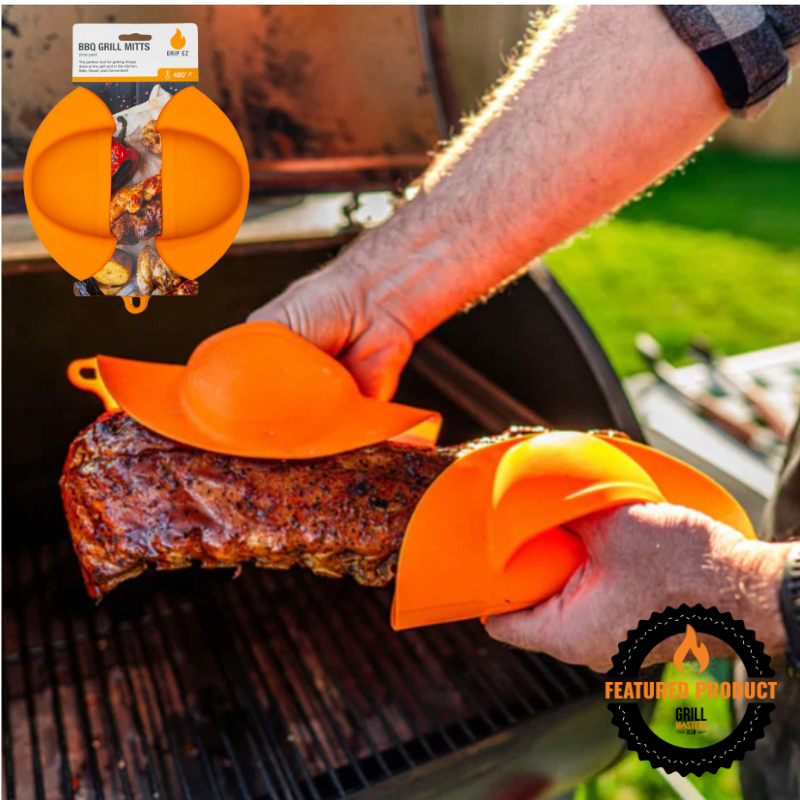 BBQ Grill Mitts by Drip EZ (1 Pair, Heat Resistant up to 480°F)