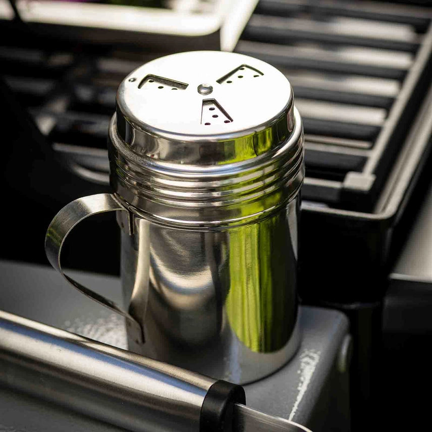 10 oz Stainless Steel Dry Rub Shaker w/ Handle by TableCraft