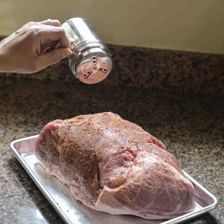 10 oz Stainless Steel Dry Rub Shaker w/ Handle by TableCraft