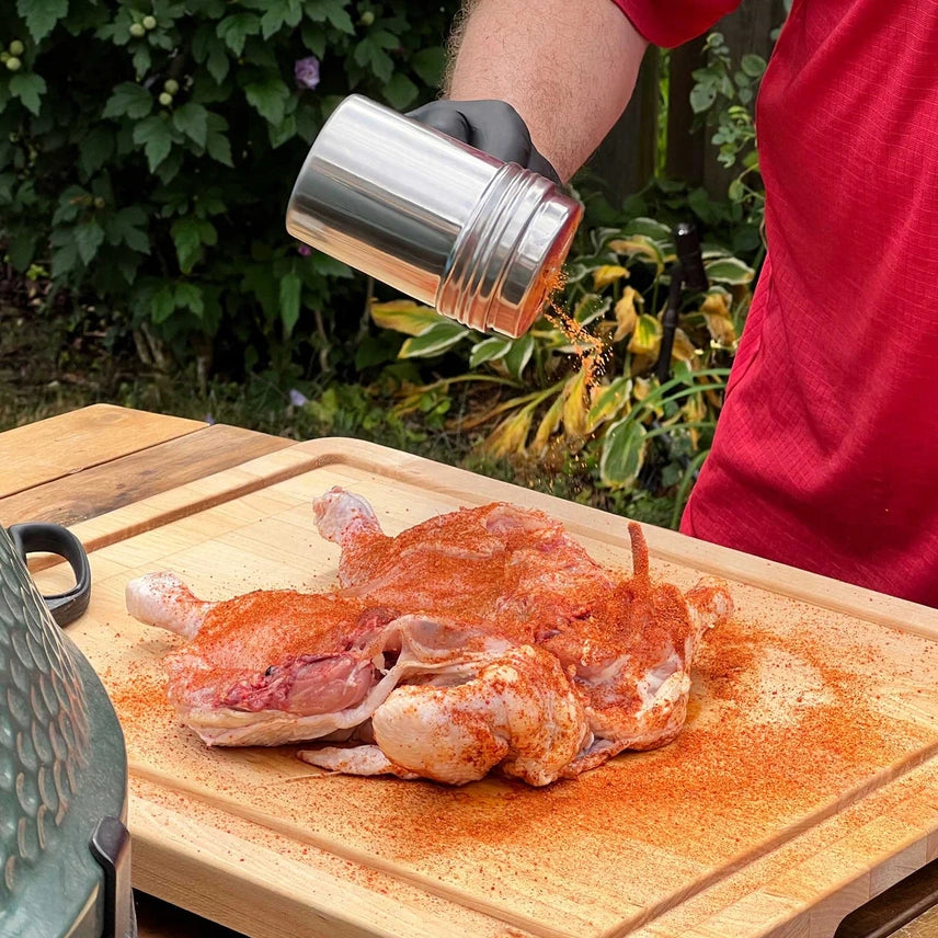 10 oz Stainless Steel Dry Rub Shaker w/ Handle by TableCraft