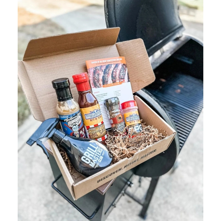 Mystery Grilling & BBQ Box: Sauces, Rubs, Tools + Recipes