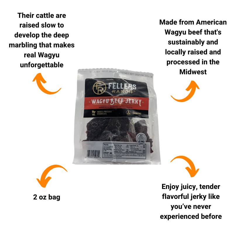 Wagyu Beef Jerky by Fellers Ranch (2 oz)