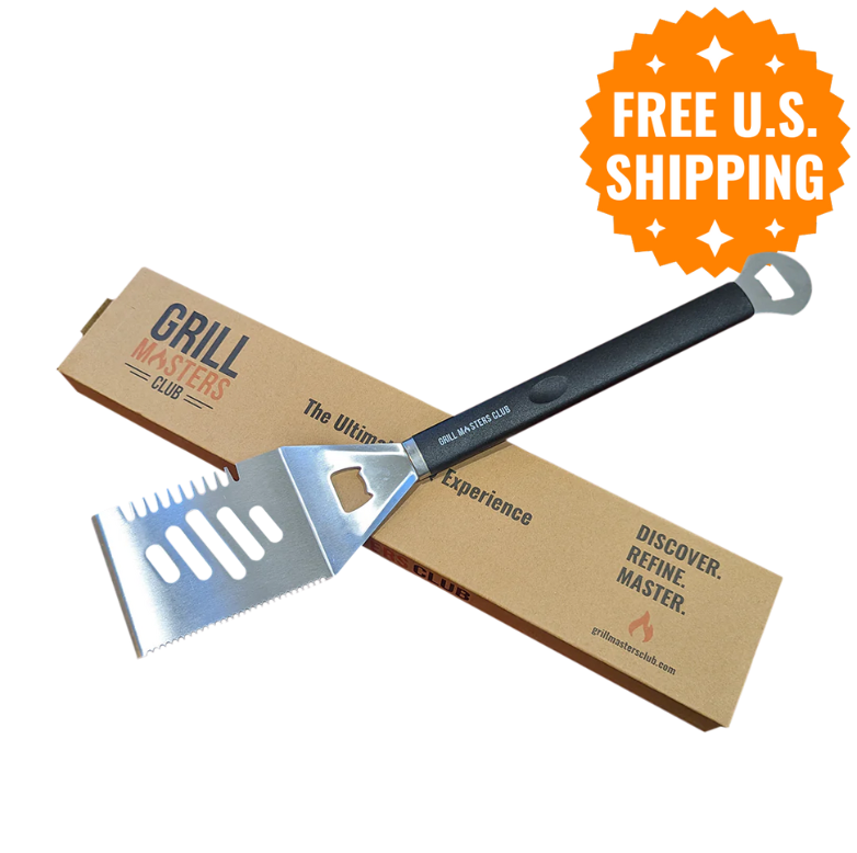 Pitmaster's Pride Bundle: 4-in-1 Grilling Spatula + Steam-Powered Grill Brush & Scraper by Grill Rescue