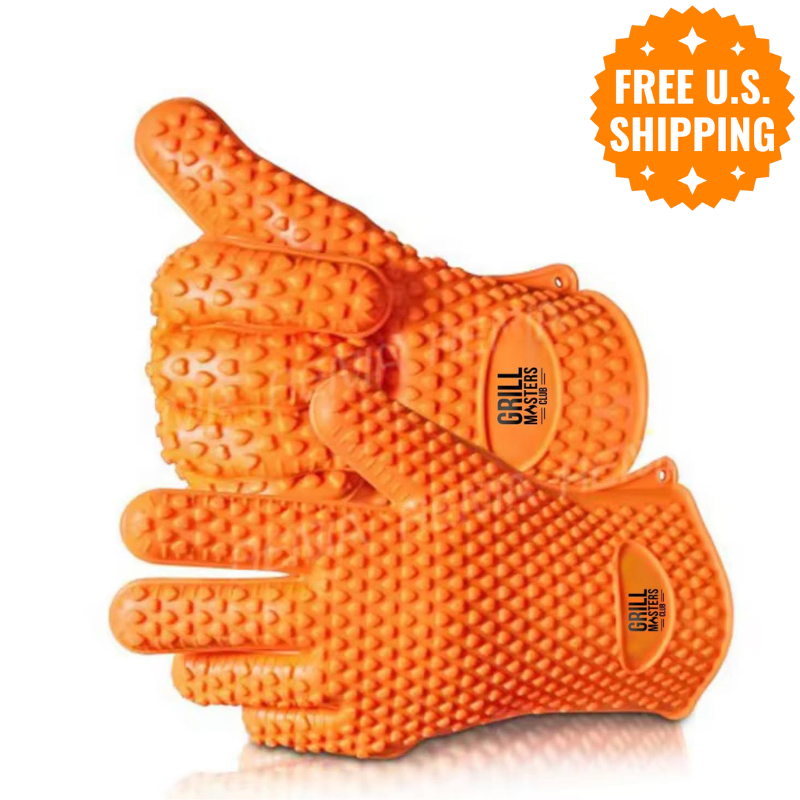 Get Fired Up Grilling Bundle: Grilling Grids, Grill Mats, Tongs, Wood Chips, Cedar Planks & Gloves