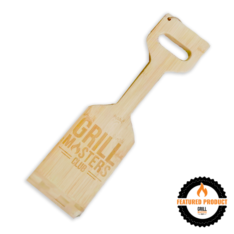 Grill Masters Club Bamboo Grill Scraper - Bristle-Free Wooden Grate Cleaner