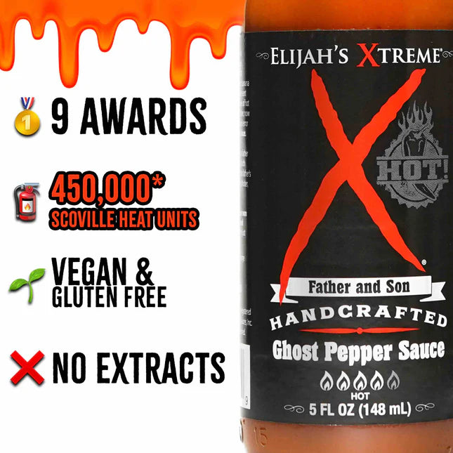 Ghost Pepper Hot Sauce by Elijah's Xtreme