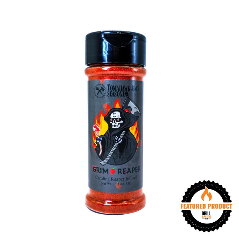 Tomahawk Jim’s Grim Reaper Seasoning (3.1 oz) - Carolina Reaper Infused Rub