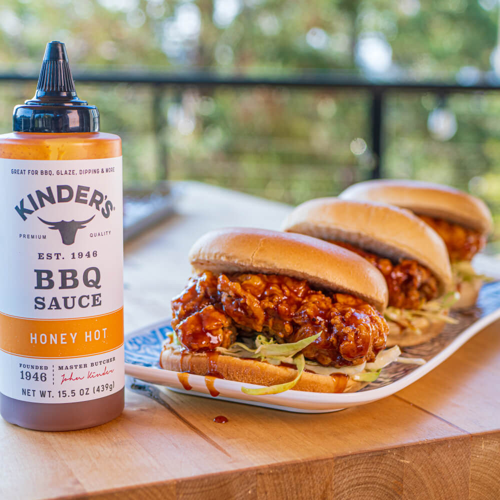 Kinder's BBQ Sauce 4-Pack: Hot, Honey, Hickory Brown Sugar & Gold