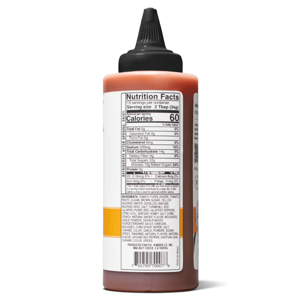 Kinder's Honey Hot BBQ Sauce (15.5 oz)