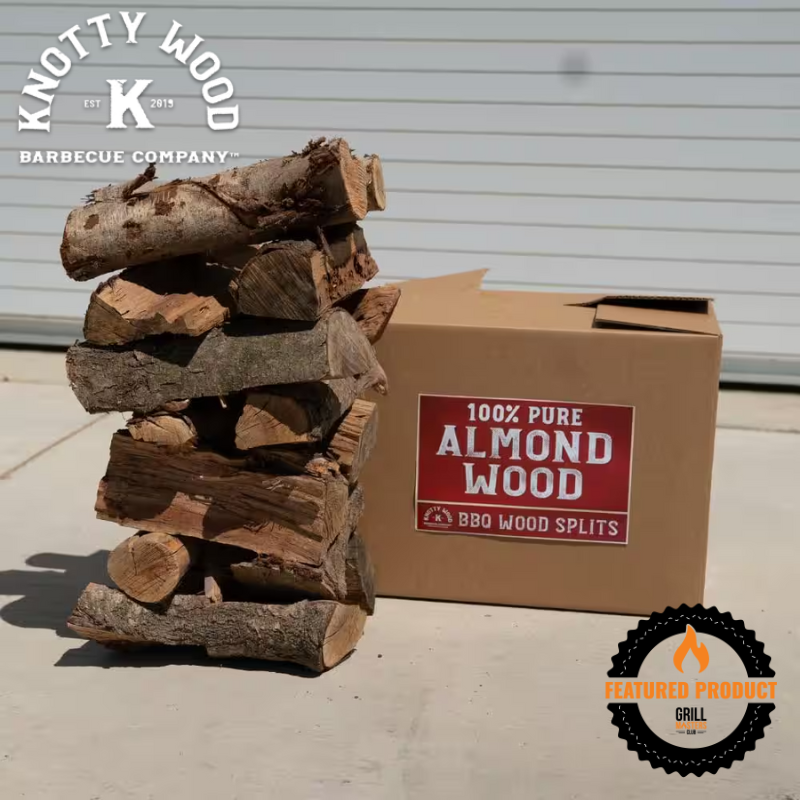 100% Pure Almond Wood Splits by Knotty Wood (46-50lb)