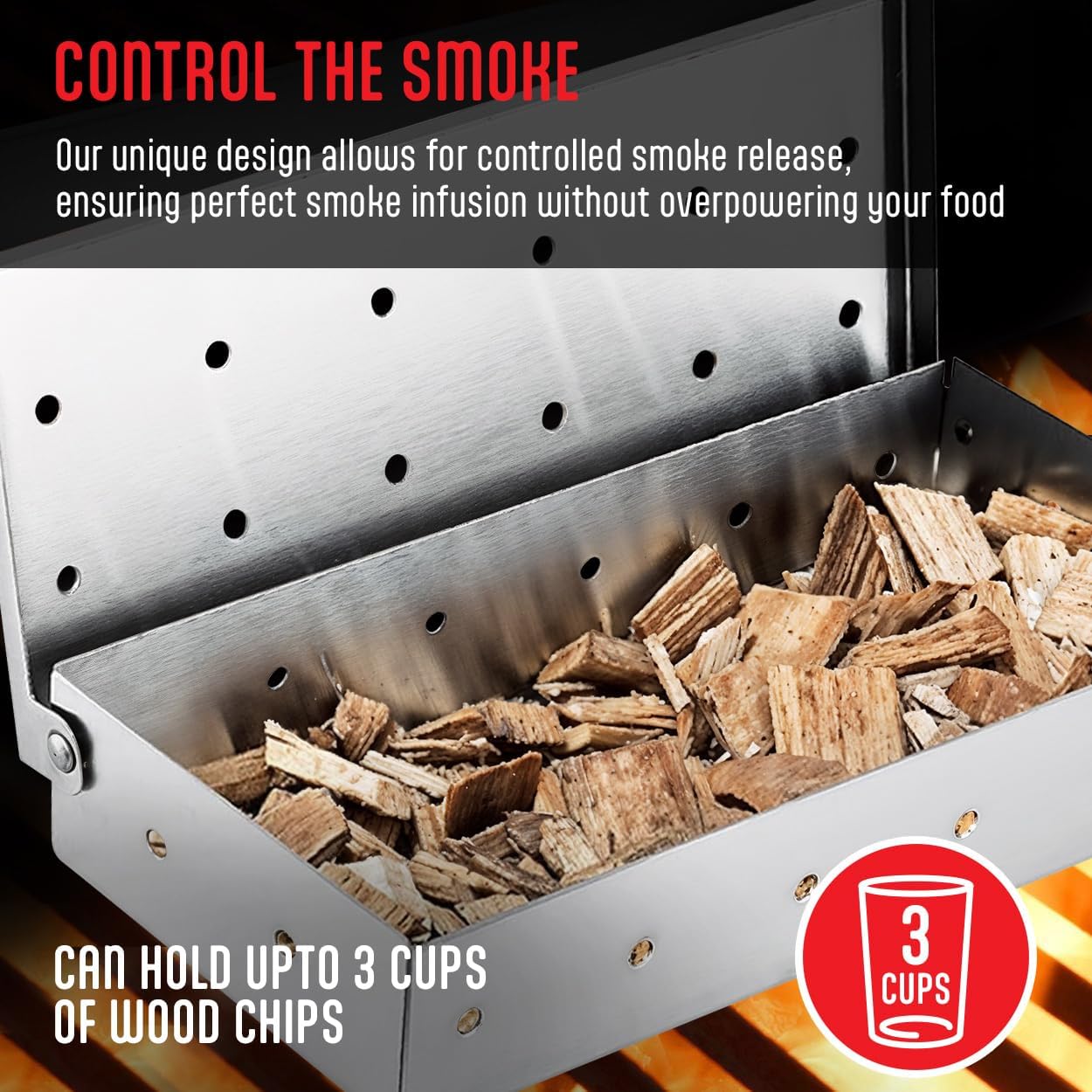 Stainless Steel Smoker Box with Hinged Lid by Kaluns