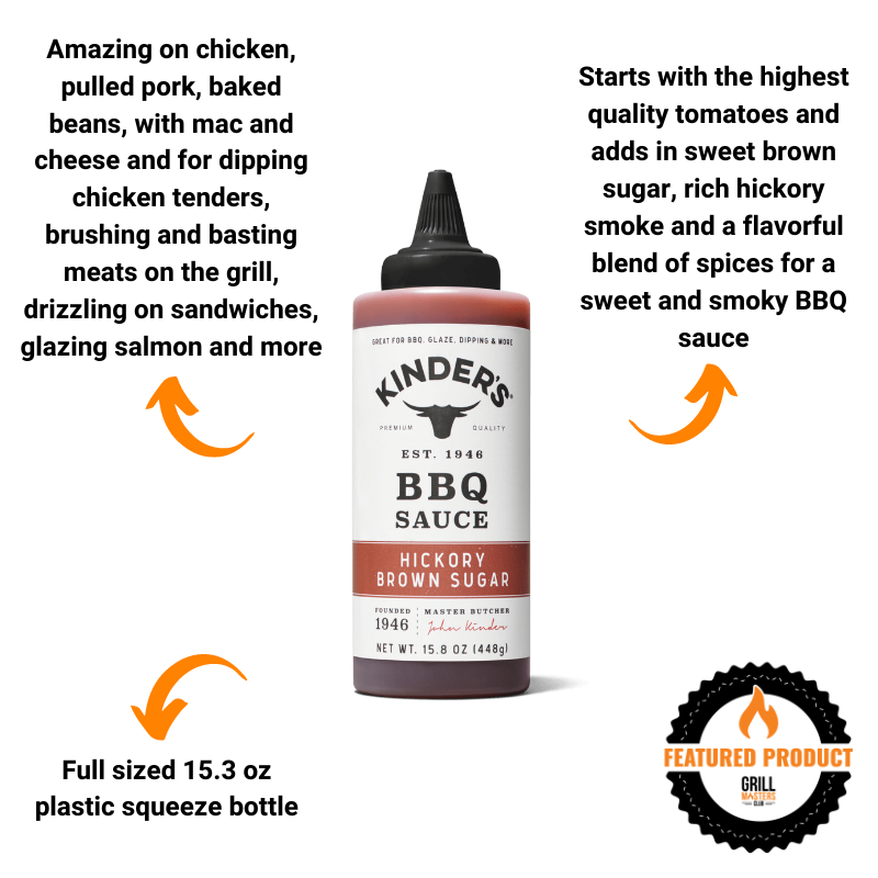 Kinder’s Hickory Brown Sugar BBQ Sauce 15.3 oz bottle