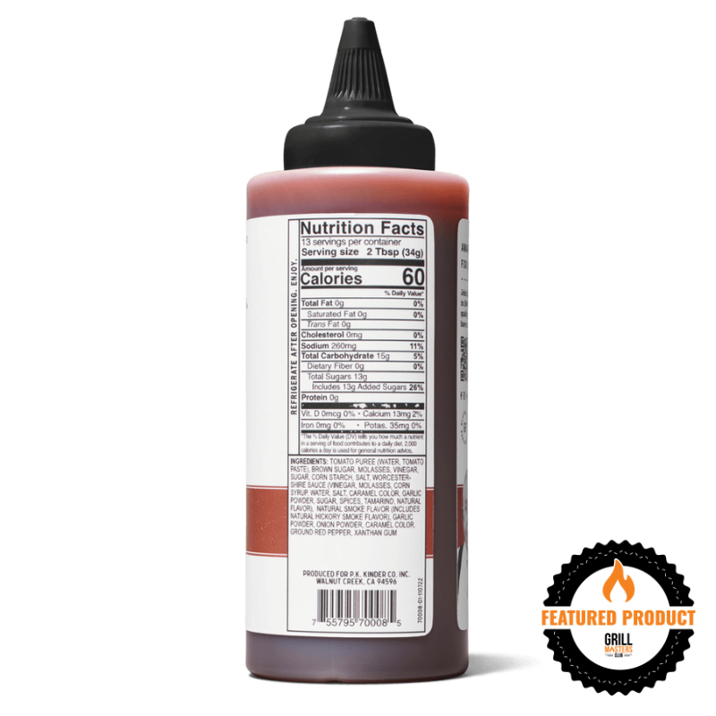 Kinder's Hickory Brown Sugar BBQ Sauce (15.3 oz)