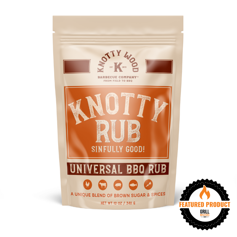 Almond Wood BBQ Pellets (20lb) + Knotty Rub (12 oz) by Knotty Wood