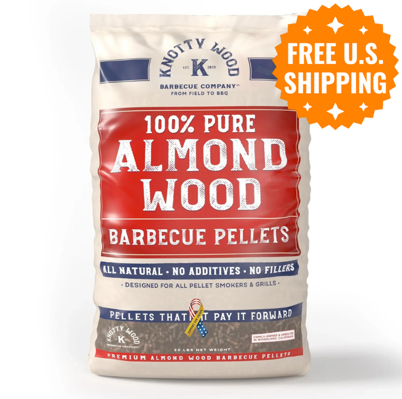 Pellet Pro Bundle: 2-Pack Almond Pellets (40 lbs) + High-Temp BBQ Gloves